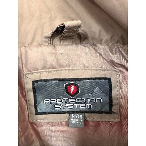 Protection System Jacket Orange & Brown Hooded Insulated Pockets Zipper Sz Boys - Picture 6 of 11